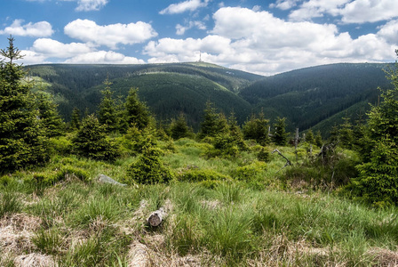 在捷克的耶塞尼克山山区普拉杰德希尔