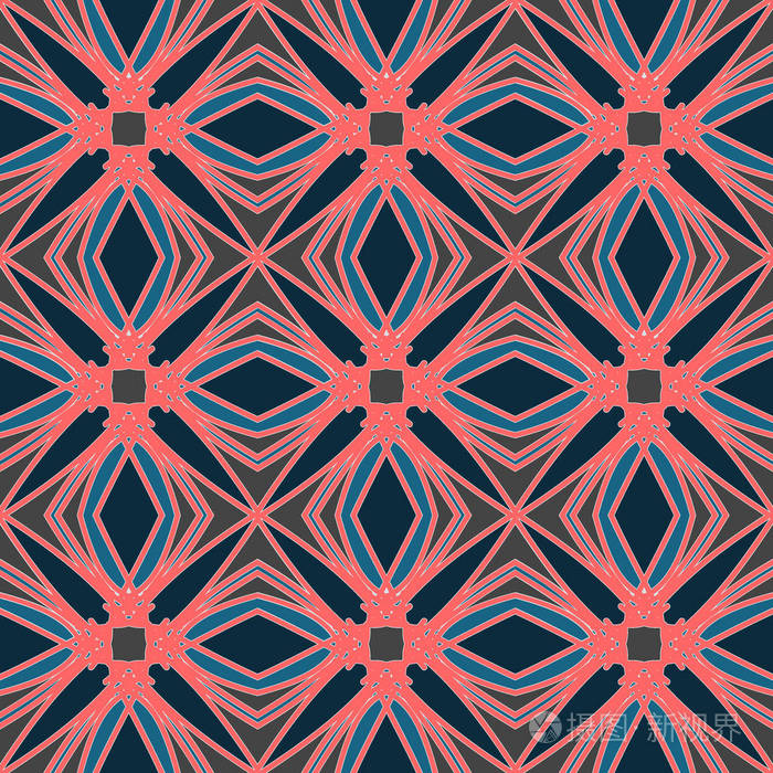 无缝纹理矢量背景抽象几何图案.