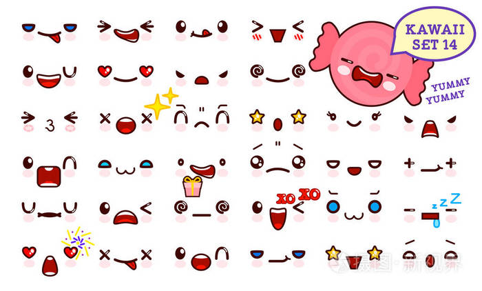 可爱的角色图标设计