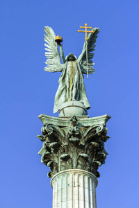 在布达佩斯的英雄广场