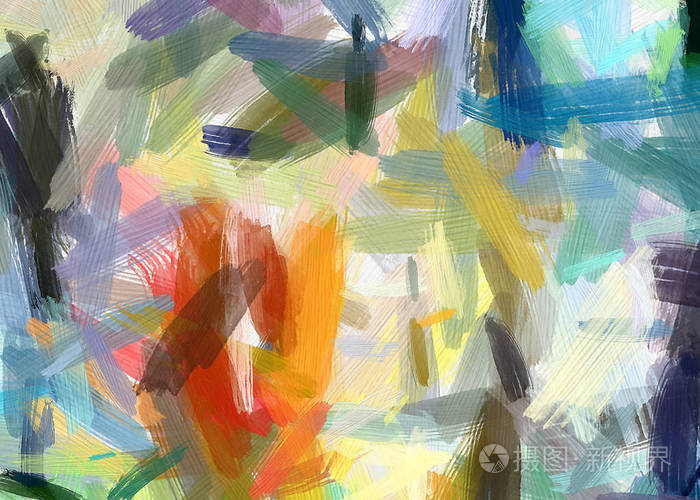 抽象纹理印象派背景.画在画布上水彩画水彩画.数字手绘艺术.