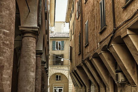 博洛尼亚 意大利 典型的街道