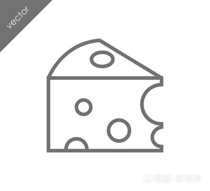 奶酪片图标插画-正版商用图片0zb4jq-摄图新视界