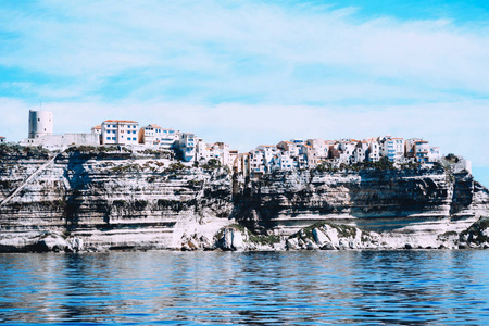 博尼法西奥，法国科西嘉岛的海景