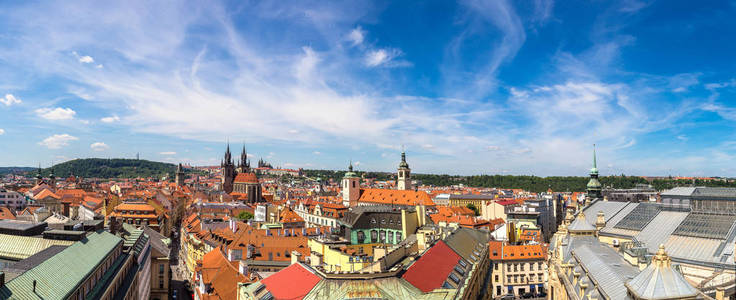 布拉格全景鸟瞰图