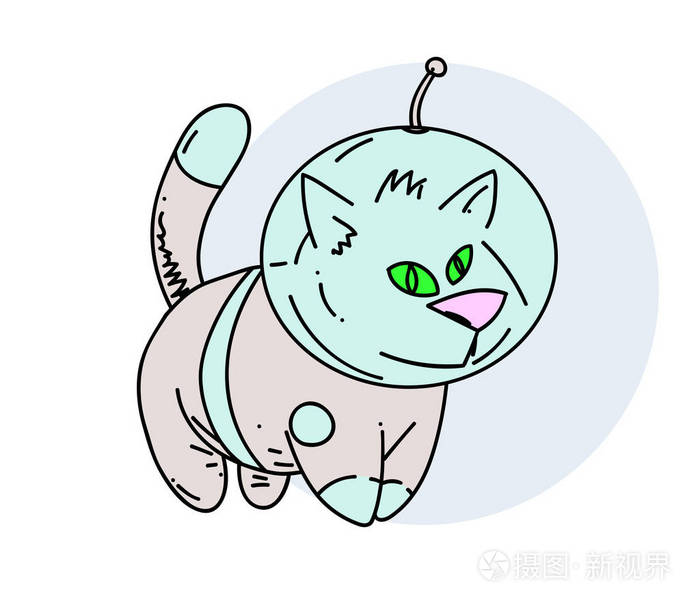 在航天服的宇宙猫