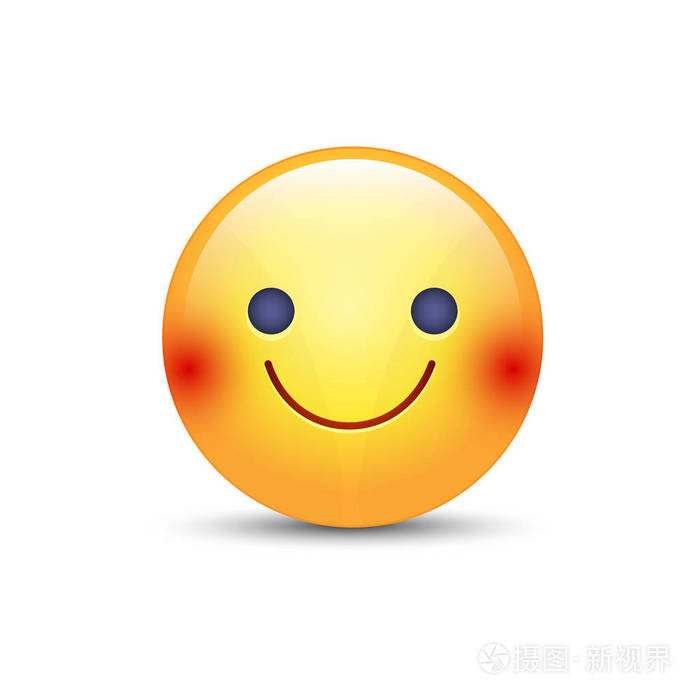 微笑的乐趣和愉快心情的图释.高兴的微笑图标的应用程序和聊天.