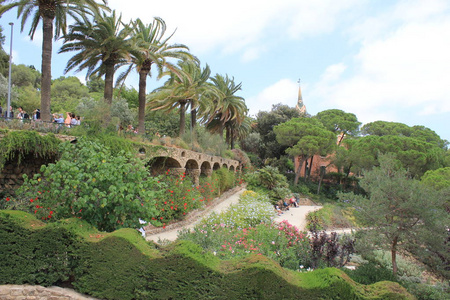 巴塞罗那 guell 公园公园