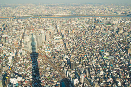 东京从东京 skytree 看