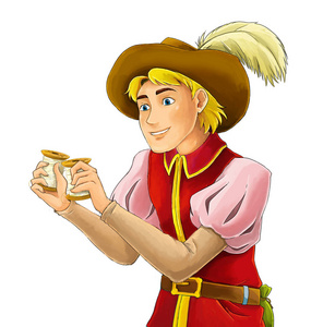 欧美古典人物卡通人物-贵族-王子儿童插图照片