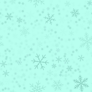 蓝色的雪花无缝模式上绿松石圣诞节背景混沌分散蓝