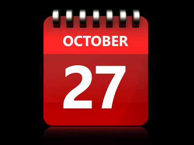 图 10 月 27 日的日历