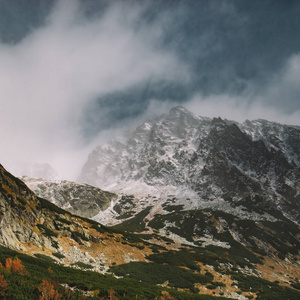 景观。山顶部和阳光谷。高塔特拉山区，斯洛伐克