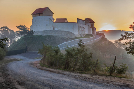 堡垒的废墟。罗马尼亚布拉索夫