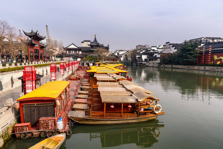 秦淮河的船图片