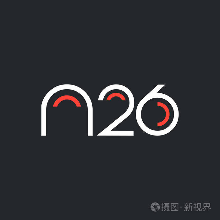 数字和字母徽标 n26 号