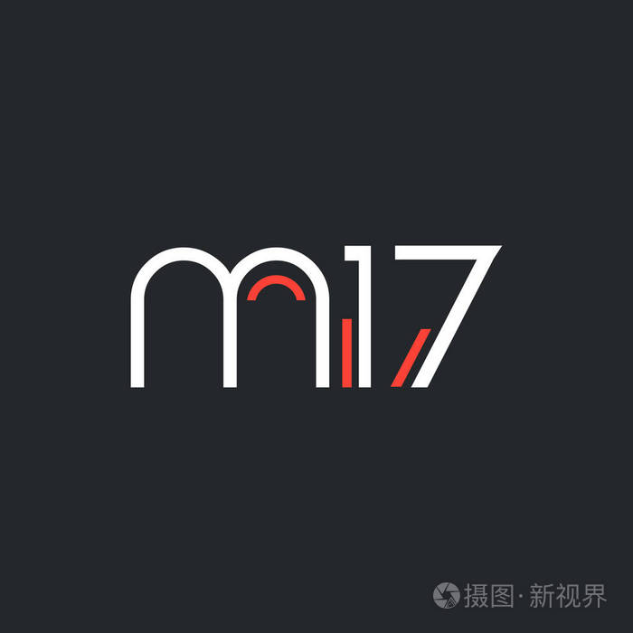 数字和字母徽标 M17