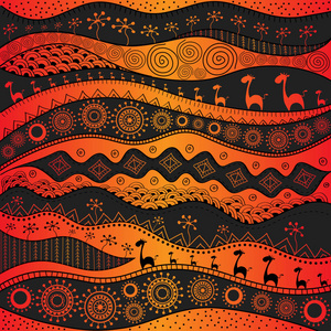 非洲手绘民族图案,部落背景.它可以用于壁纸, web 页等.矢量图照片