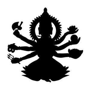 湿婆剪影传统宗教灵性