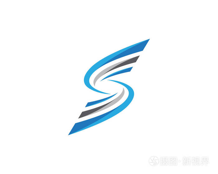商业企业 s 字母标志