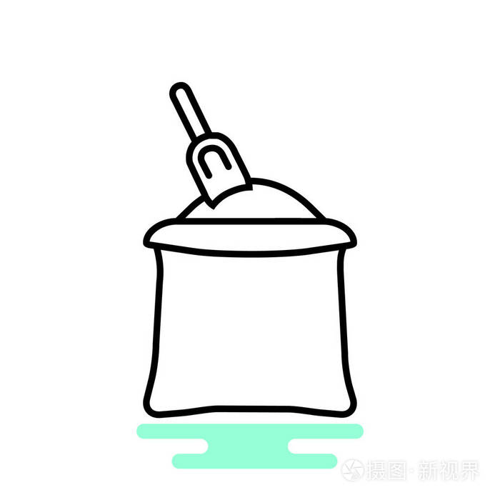 面粉袋图标插画-正版商用图片0zfdae-摄图新视界