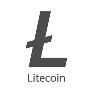 互联网钱的 Litecoin 图标。加密的货币符号。Blockchain 基于安全 cryptocurrency。矢量