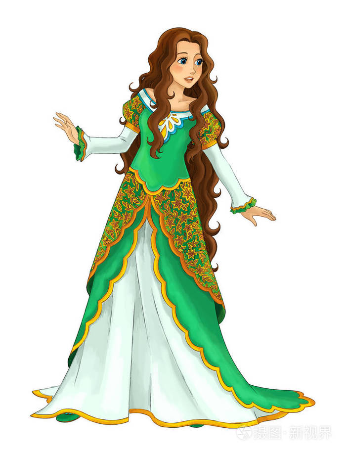 卡通公主美女/儿童插画