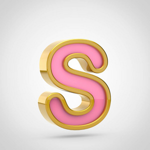 粉色字母 S