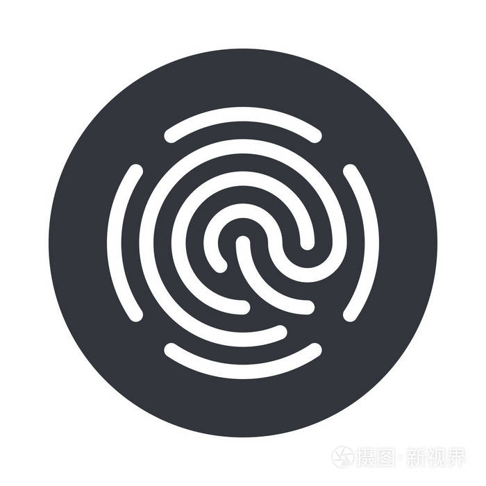 简单的指纹图标