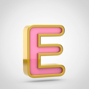 粉色字母 E