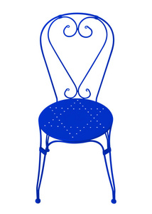 伪造的椅子深蓝色
