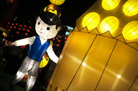 香港维多利亚公园中秋灯会展示图片