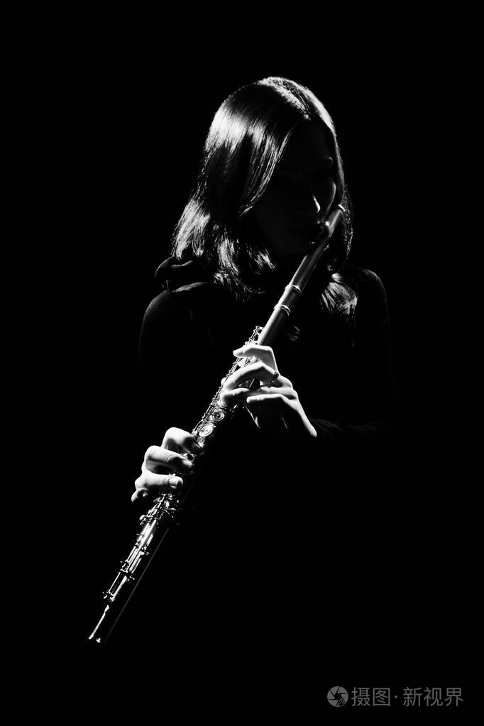 长笛的球员长笛演奏长笛乐器