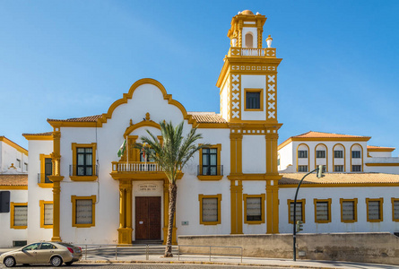 查看在建设学校 Campo del Sur 卡迪斯西班牙