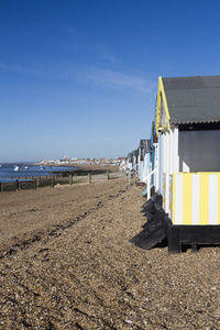 海滩小屋，索普湾 艾塞克斯 英格兰