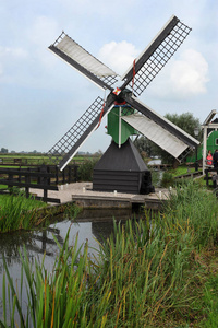 风车在 zaanse schans