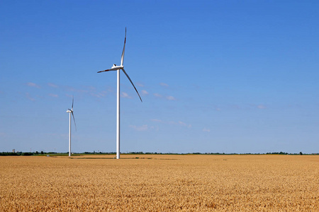 小麦场绿色能源的风力发电机