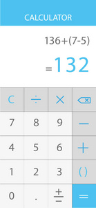 智能手机的计算器界面图片