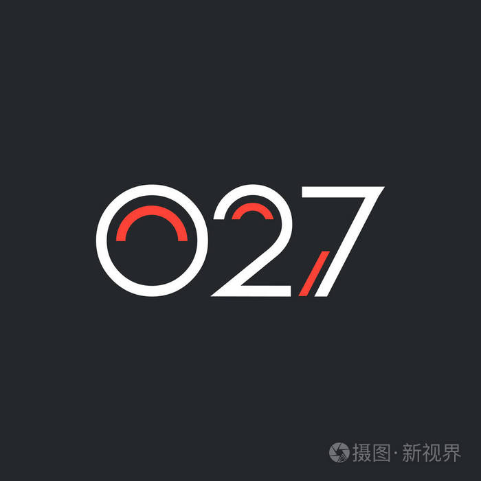 数字徽标o27