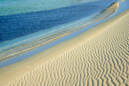 在海滩上的沙