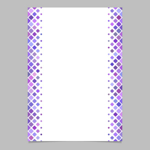 Abstracvt 小册子模板从紫色斜方形图案矢量设计传单，卡