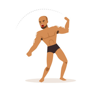 人物标志集-10日本体育合气道格斗战士在和服战斗矢量东方的战斗艺术