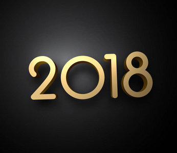 金 2018年新年背景
