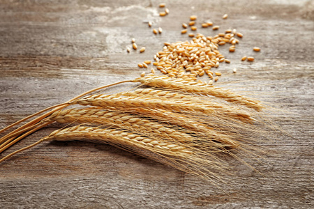 成熟的天然小麦