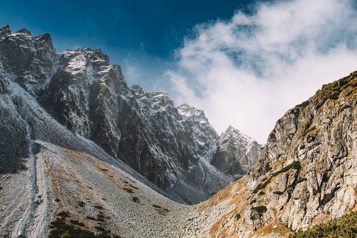 山。美丽的山景观