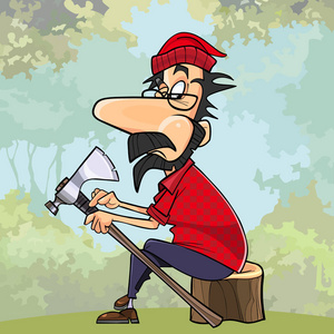 可爱的伐木工图片