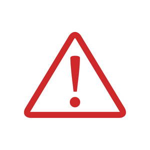 警告标志图标矢量简单照片