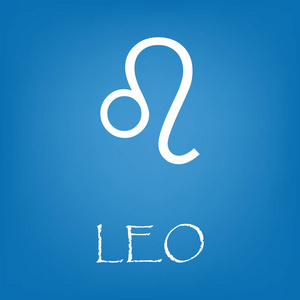 狮子座星座标志图标矢量简单照片