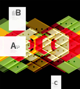三角形和几何形状抽象背景