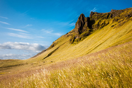冰岛，美丽的山景观